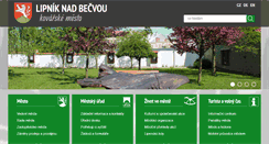 Desktop Screenshot of mesto-lipnik.cz