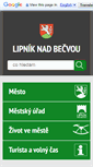 Mobile Screenshot of mesto-lipnik.cz
